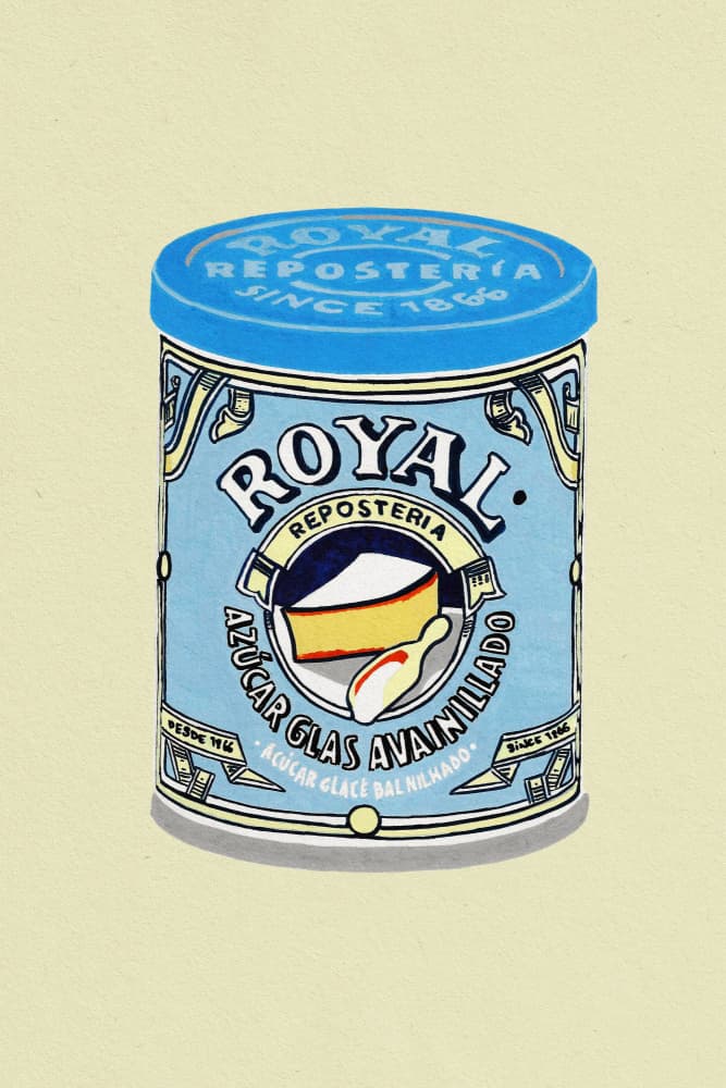 Retro Powdered Sugar by Studio Mandariini — canvas wall art