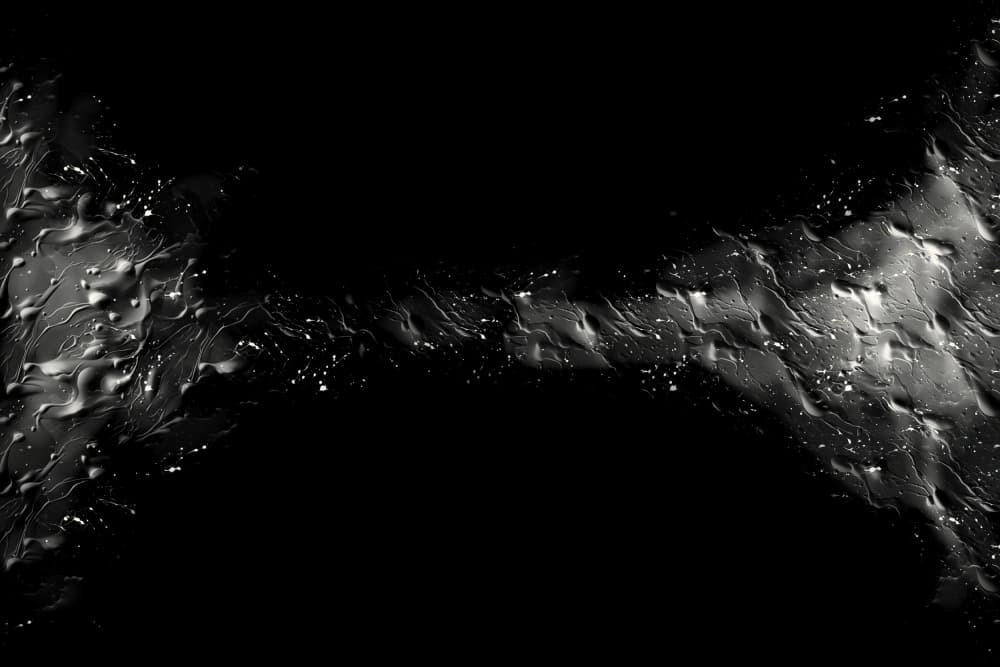 Black Liquid Ripple by Rafal Kulik — canvas wall art