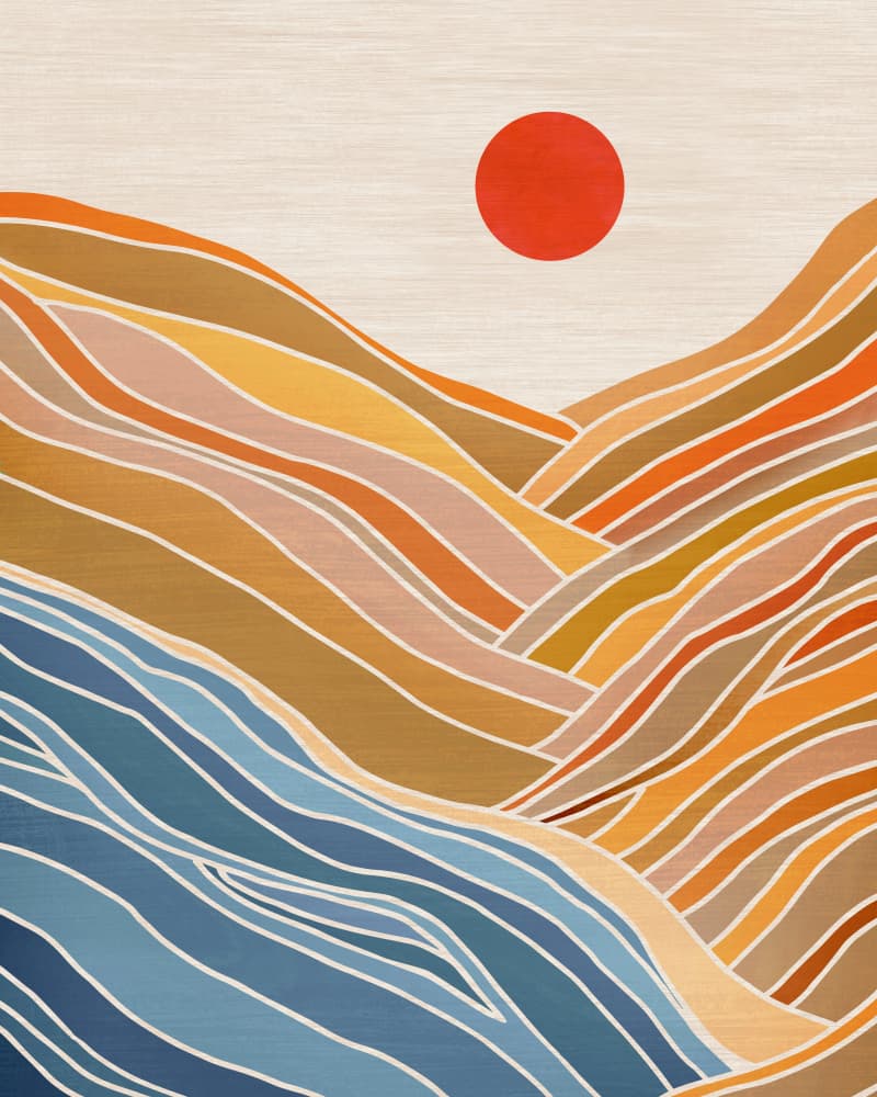 Beach View by Kristian Gallagher — canvas wall art
