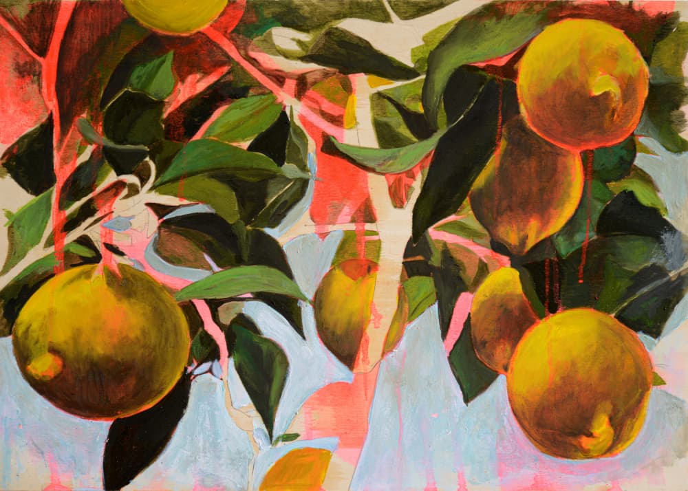 Vibrant Lemon Tree by David Diehl — canvas wall art