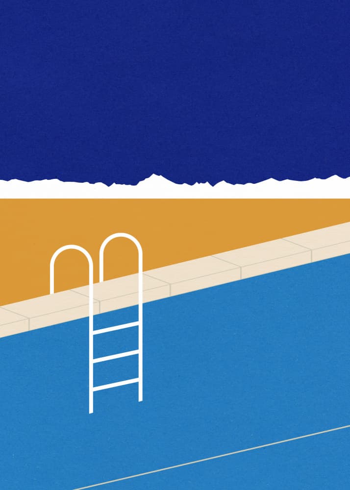 Desert Pool by Rosi Feist — canvas wall art