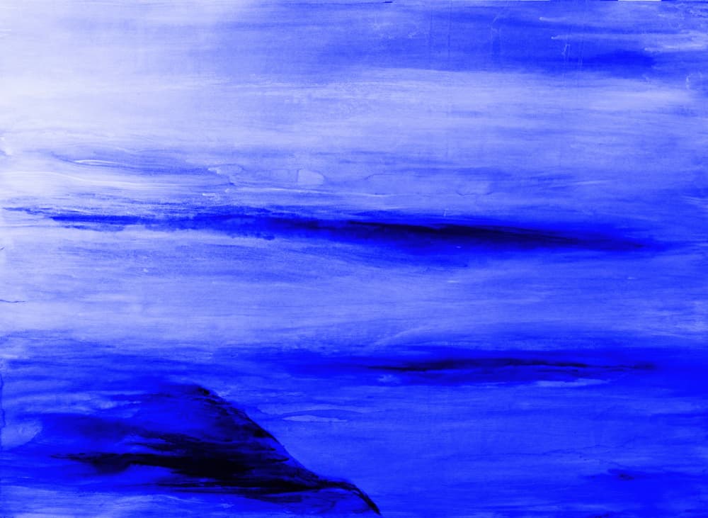 Deep Blue Abstraction by RodMacIver — canvas wall art