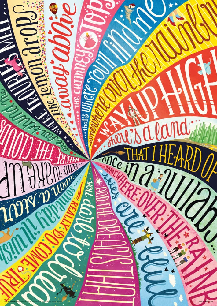 Whimsical Rainbow Dreams by Nour Tohme — canvas wall art