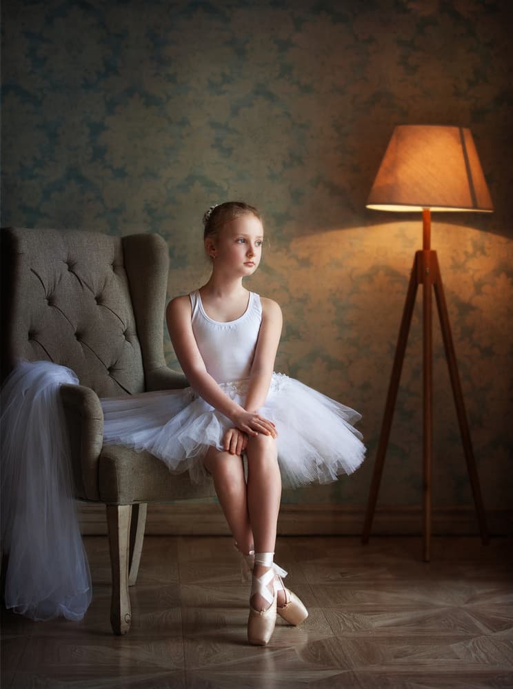 Little Ballerina Dreaming by Alina Lankina — canvas wall art
