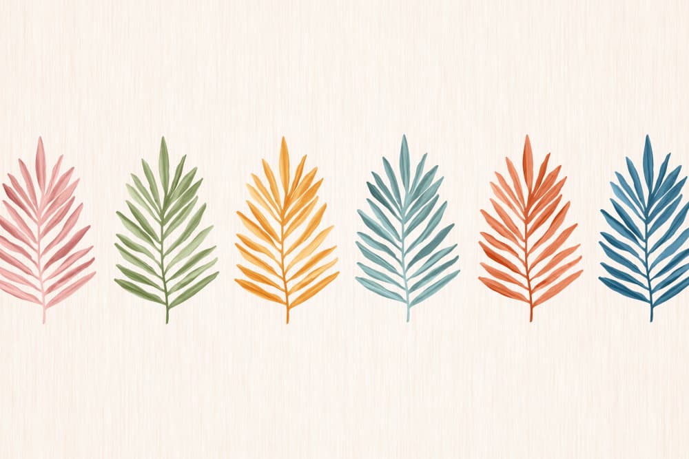 Tropical Rainbow Stripe Wide by Kristian Gallagher — canvas wall art