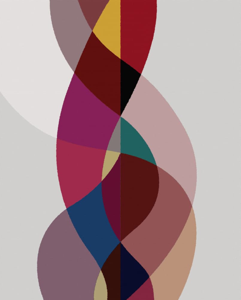 Colorful Abstract Ribbons by Rafa Mateo — canvas wall art