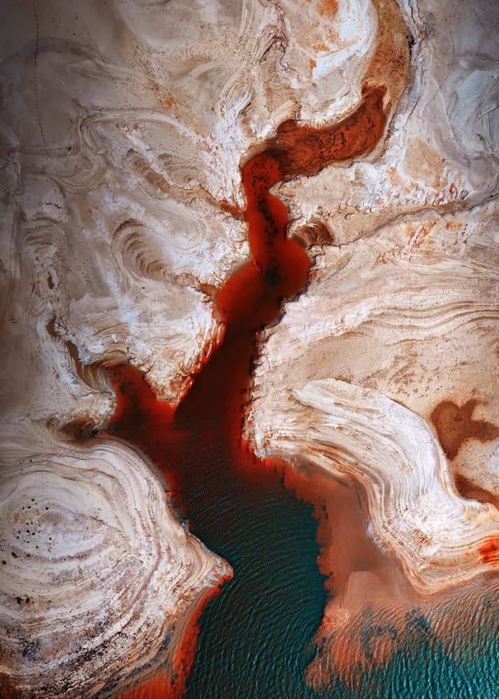 Vibrant Desert River by Juan Pablo de Miguel — canvas wall art