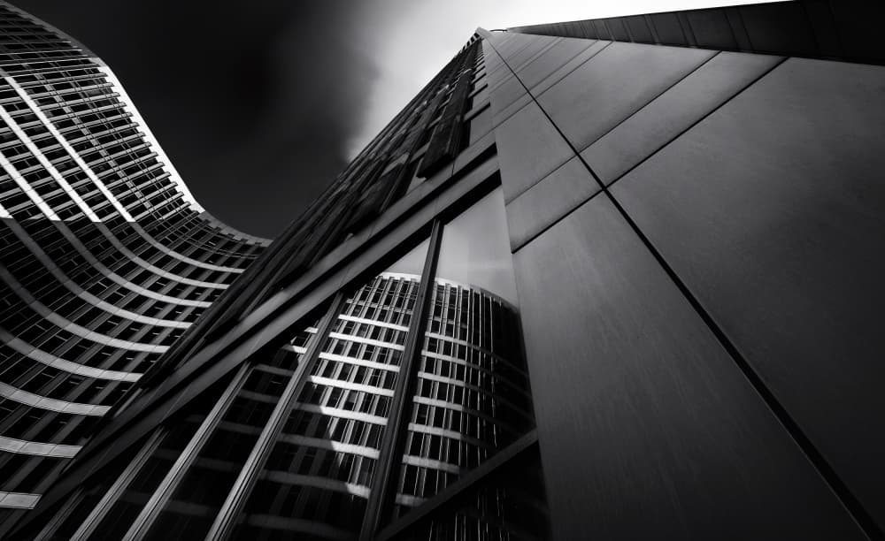 Modern Urban Reflections by Ercan Sahin — canvas wall art