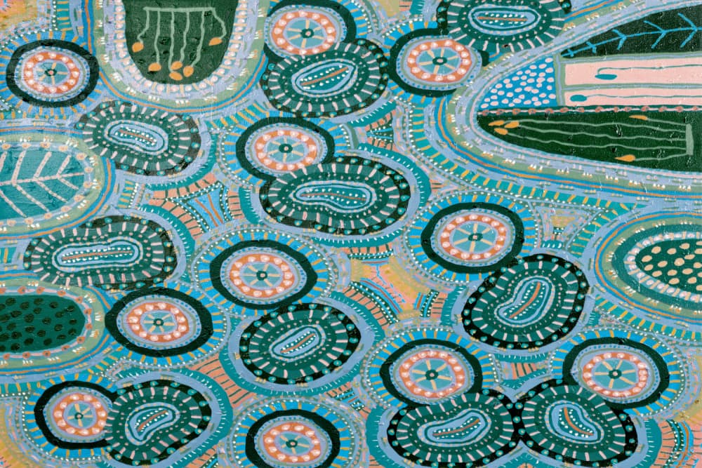 Organic Dotted Landscape by Helen Joynson — canvas wall art