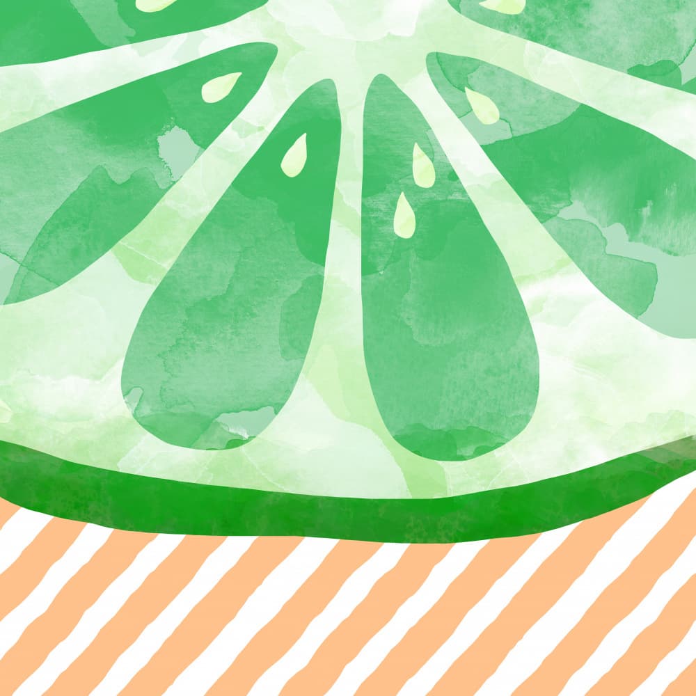 Vibrant Lime Slice by Orara Studio — canvas wall art