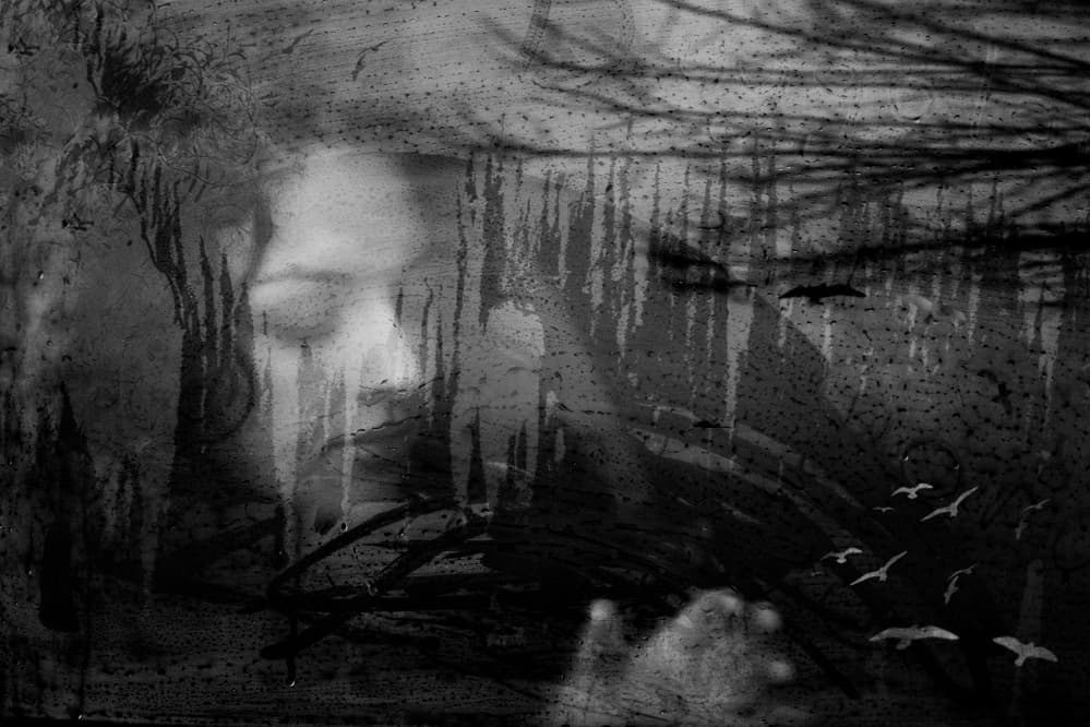 Melancholy Rain Window by Ummu Nisan Kandilcioglu — canvas wall art