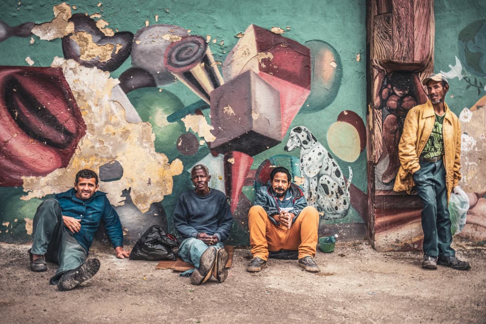 Cuban street men by Marco Tagliarino — canvas wall art