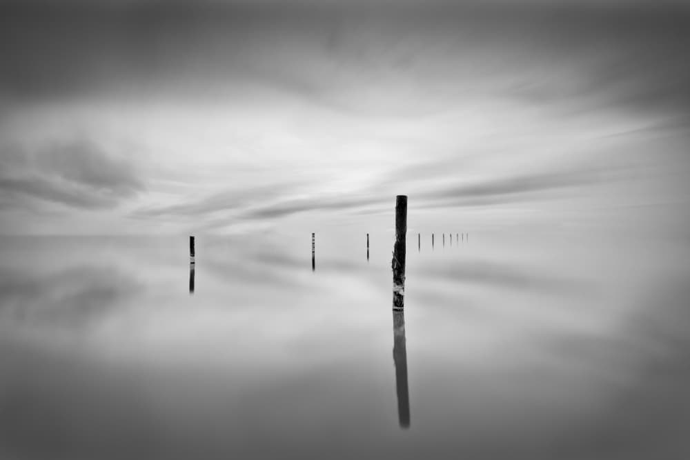 Minimalist Water Posts by Jose Antonio Triviño Sanchez — canvas wall art