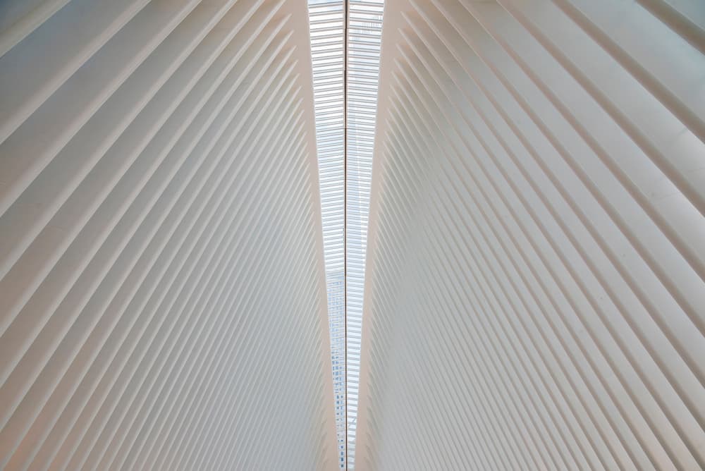 Converging White Lines by Linda Wride — canvas wall art
