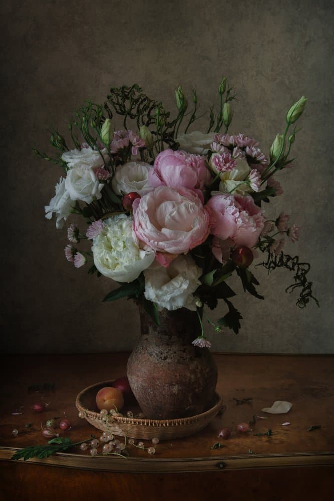Rustic Floral Still Life by Anna Petina — canvas wall art