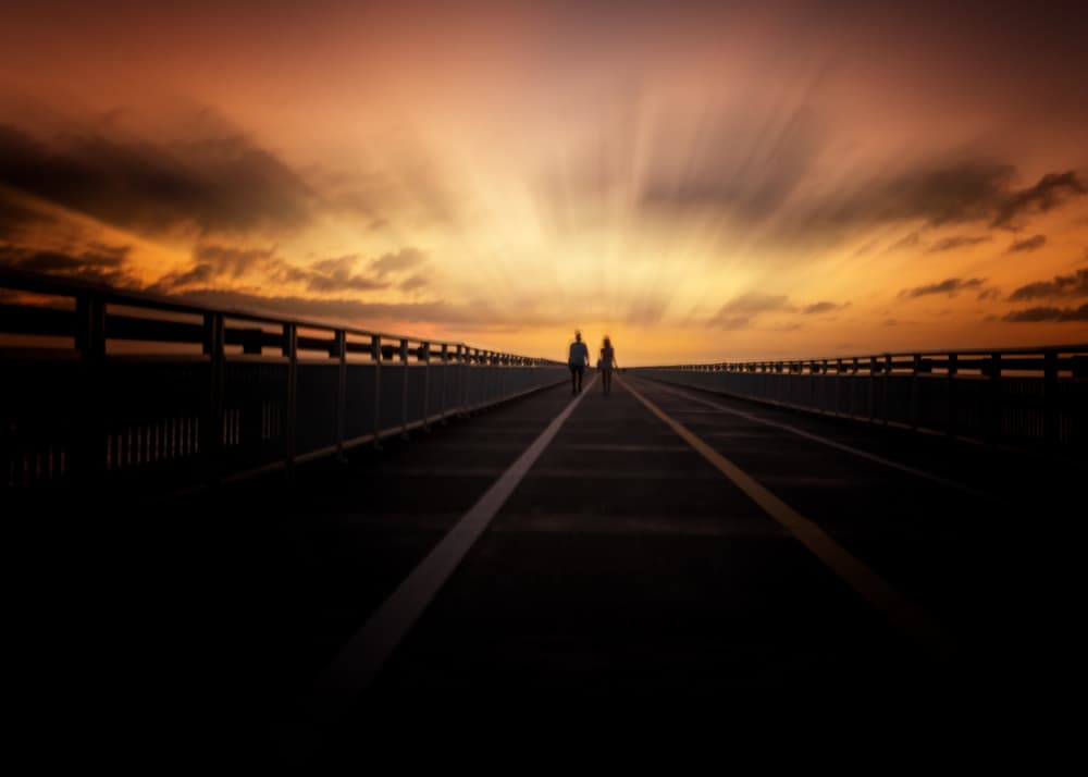 Sunset Bridge Journey by Jennifer Chen APA — canvas wall art