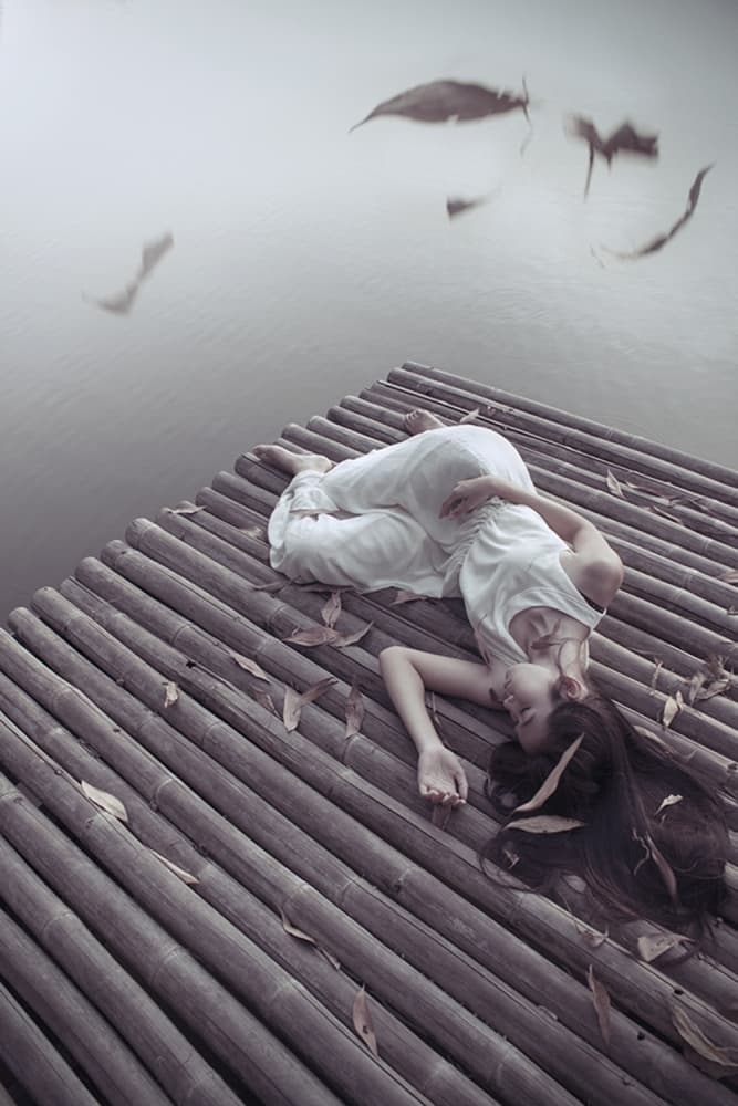 Dreamy Rest on Water Raft by Ajie Alrasyid — canvas wall art