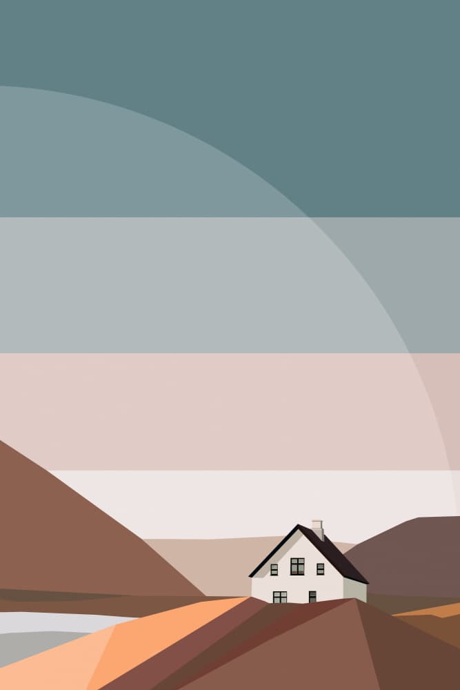 Tranquil Country Home by Livia Frigo — canvas wall art