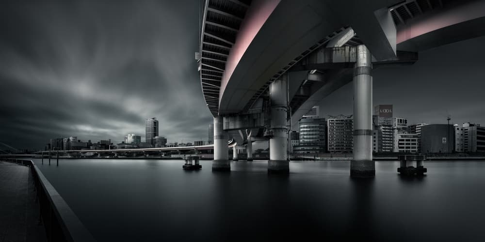 Moody Urban Bridge by Yoshihiko Wada — canvas wall art