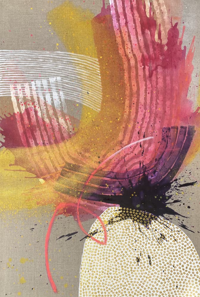 Vibrant Abstract Movement by SAN STARLING — canvas wall art
