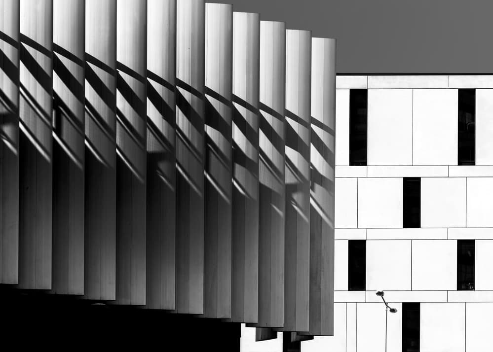 Modern Architectural Shadows by Theo Luycx — canvas wall art