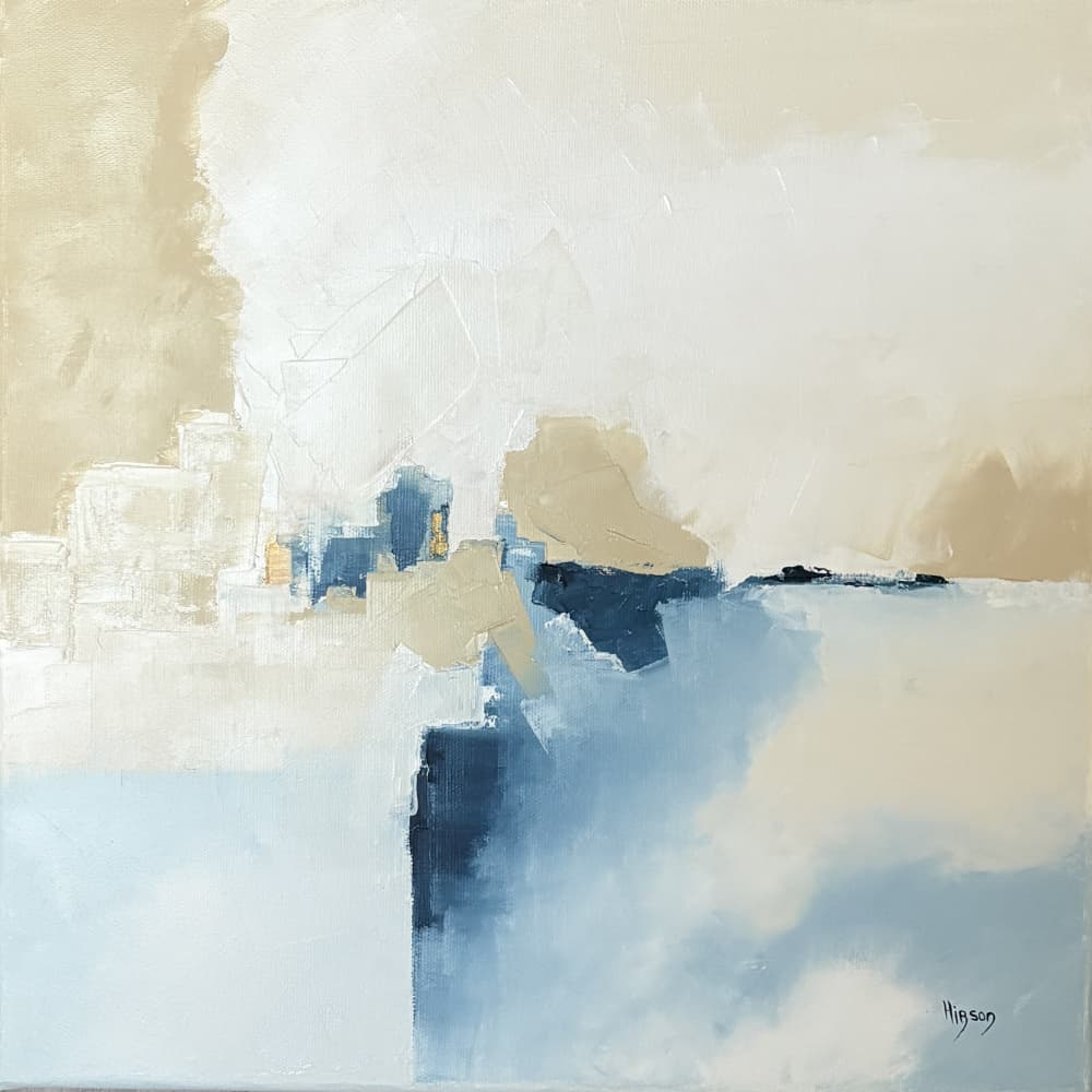 Abstract Coastal Calm by sandrine — canvas wall art