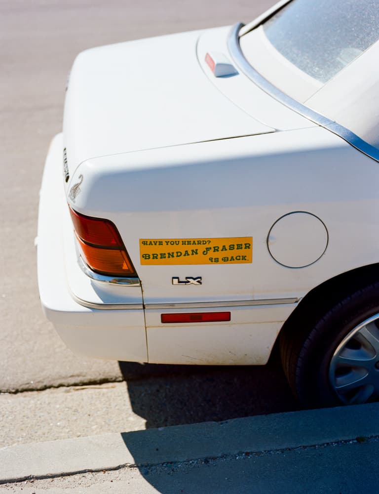 Brendan Fraser Fan Car by Bethany Young — canvas wall art