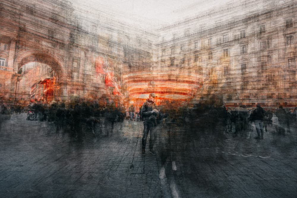 Urban Motion Blur by Carmine Chiriacò — canvas wall art