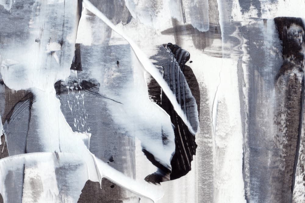 Monochrome Brushstrokes by uplusmestudio — canvas wall art