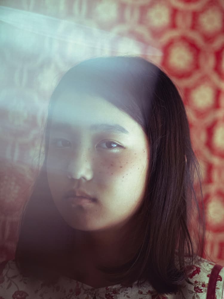 Dreamy Asian Girl Portrait by Takako Ugachi — canvas wall art