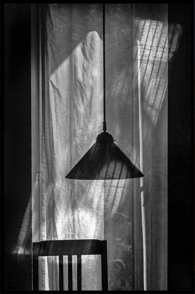 Sunlit Lamp Shadows by Holger Goehler — canvas wall art