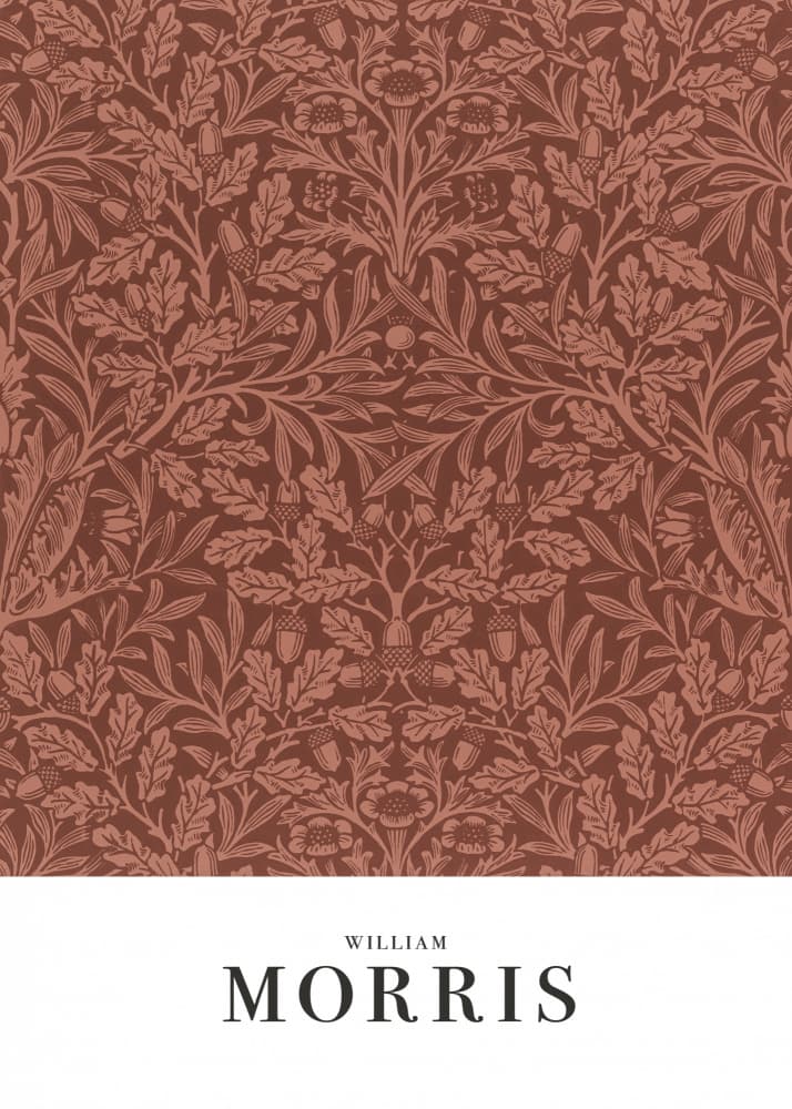 Acorns and oak leaves by William Morris — canvas wall art
