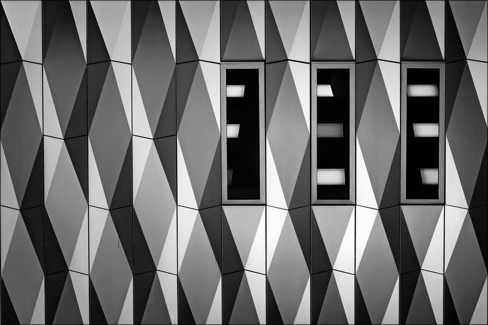 Modern Diamond Facade by Henk van Maastricht — canvas wall art