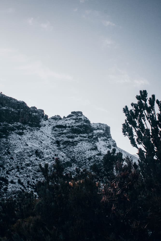 Serene Winter Mountain by Kauthar Isaacs — canvas wall art