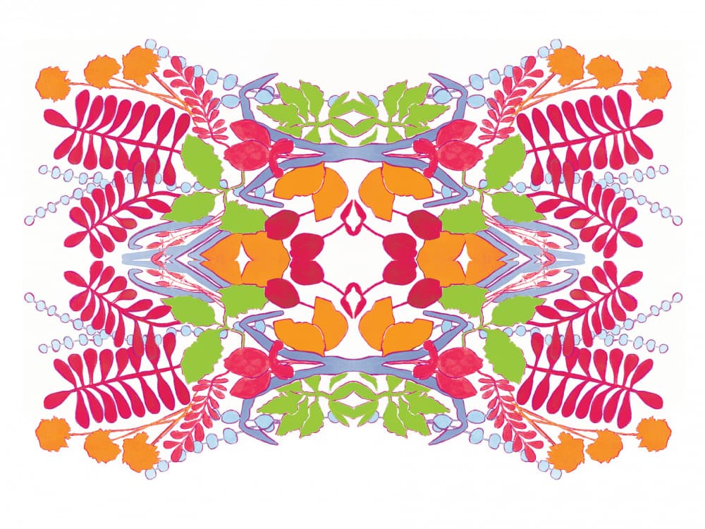 Vibrant Floral Pattern by Breanna Megan Studio — canvas wall art