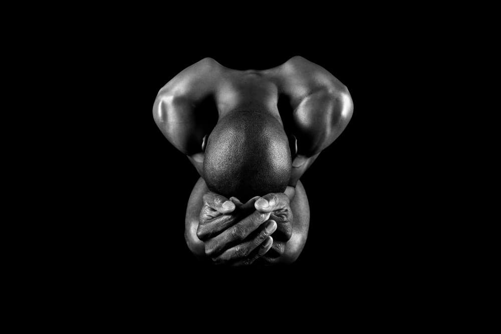 Meditative Human Figure by Markus Huber — canvas wall art