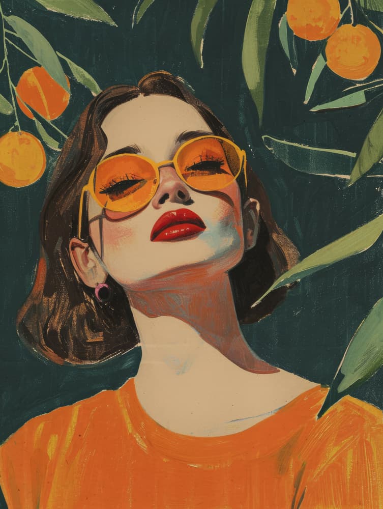 Golden Gaze by Treechild — canvas wall art