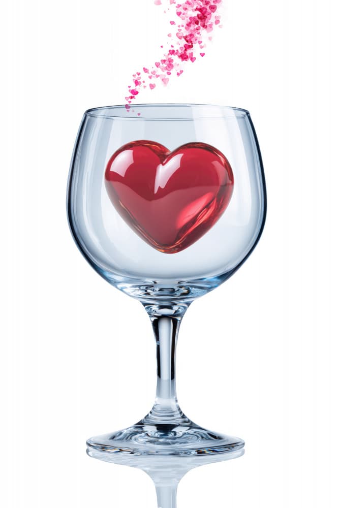 Romantic Heart Glass by Rafal Kulik — canvas wall art