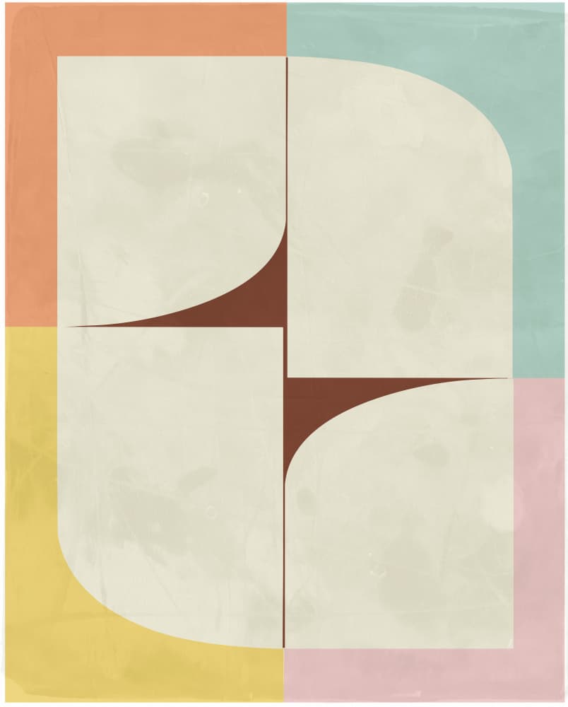 Modern Curved Forms by Ellen Greup — canvas wall art