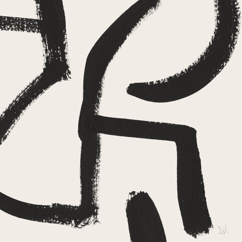 Curvy Lines No2 by Dan Hobday — canvas wall art
