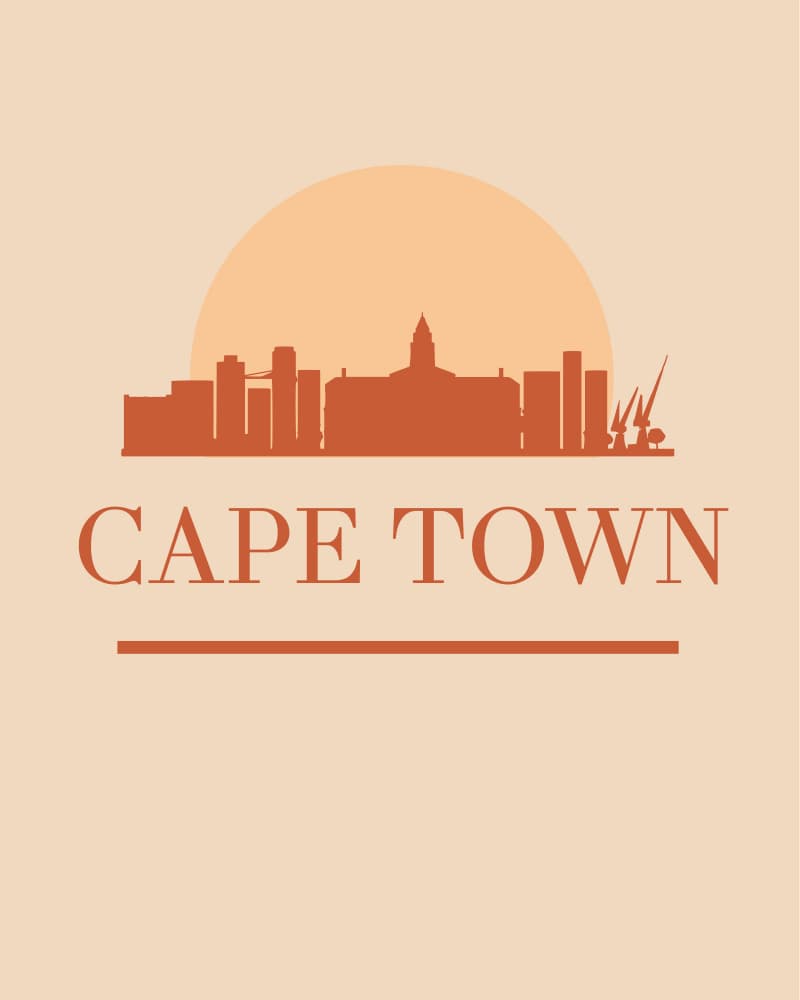 Iconic Cape Town Sunset by Emiliano Deificus — canvas wall art