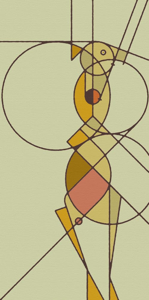 Modern Geometric Bird by Rafa Mateo — canvas wall art