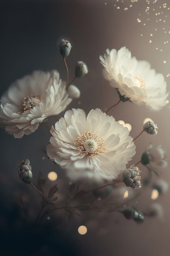 Ethereal Blooms by Treechild — canvas wall art