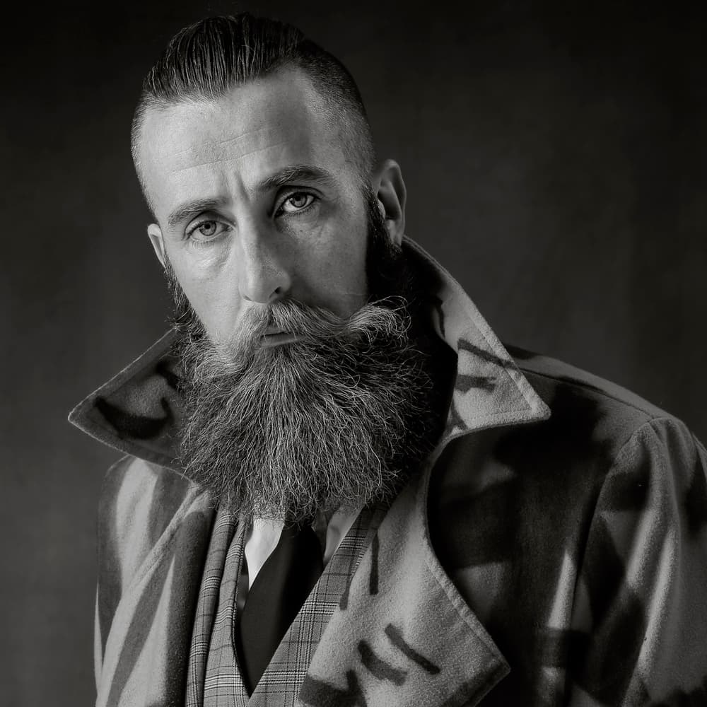 Dapper Bearded Gentleman by Hugh Wilkinson — canvas wall art