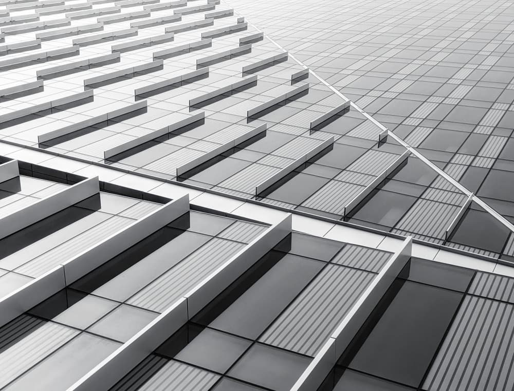 Modern Architectural Geometry by Ibraheem Badahdah — canvas wall art