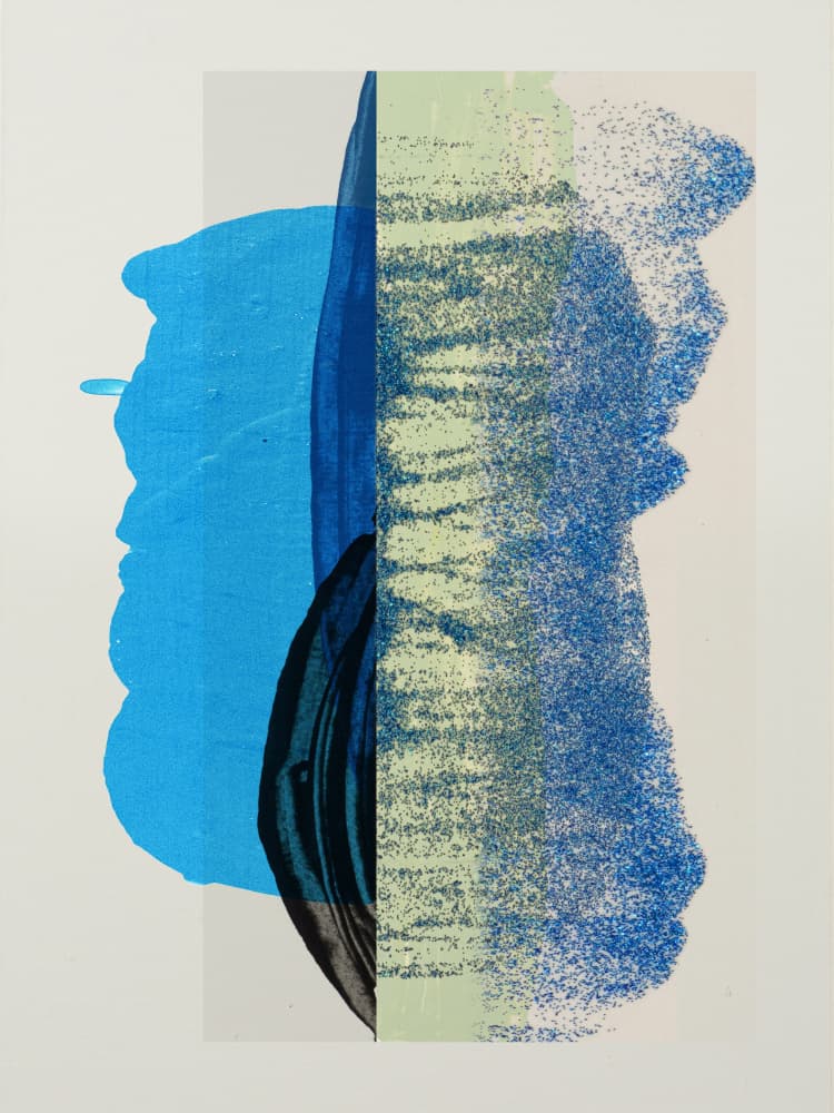 Fluid Blue Green Contrast by Diana Jahns — canvas wall art
