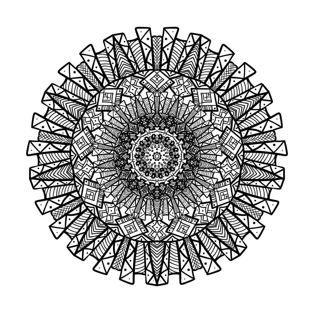 Intricate Tribal Mandala by Marika Barsrsind — canvas wall art