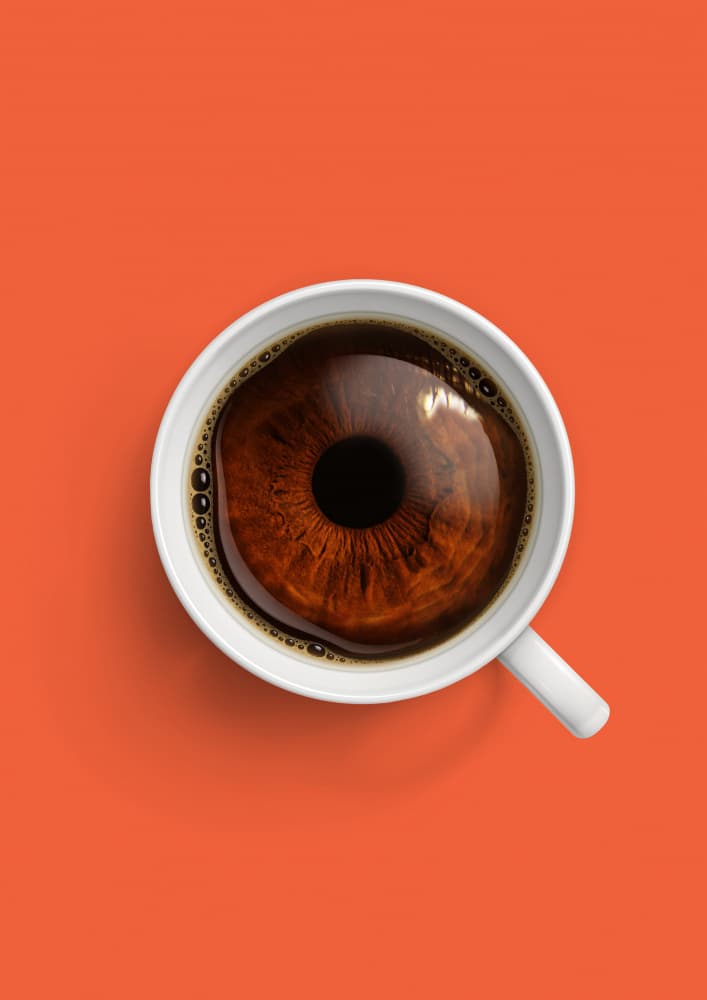 Deep Coffee Eye by Artem Pozdniakov — canvas wall art