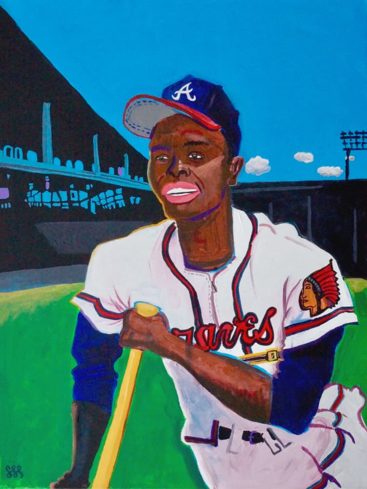 Classic Baseball Smile by Steve Spencer — canvas wall art