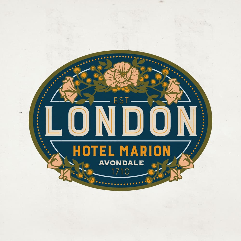 Hotel Marion London Poster by The Whiskey Ginger — canvas wall art